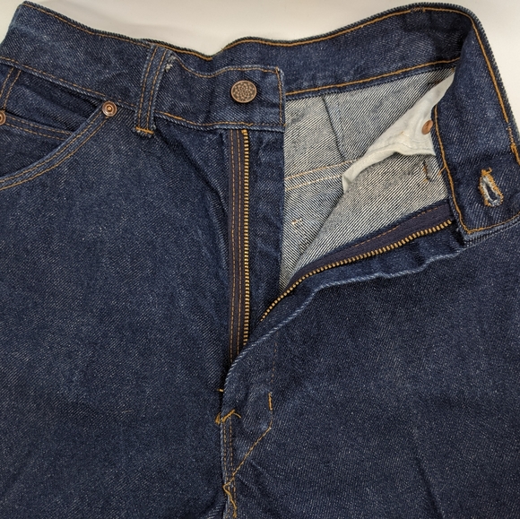 Vintage Tour de France Rigid High waisted Jeans Dark Wash size 24? NWOT - Picture 10 of 13